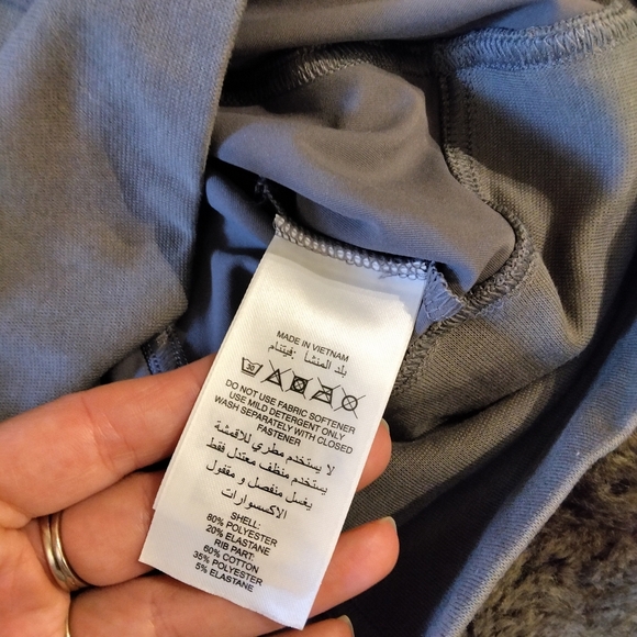 Adidas by Stella McCartney 1/4 Zip Pullover Hoodie in Charcoal XS Activewear - Picture 7 of 8